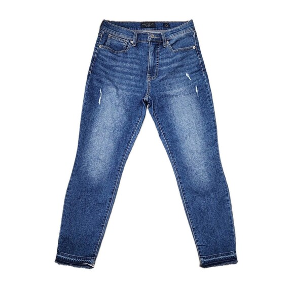 Lucky Brand Bridgette Ankle Skinny Stretch High Rise  Perfectly Broken 6/28 A - Picture 1 of 6